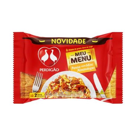 PENNE PERDIGAO AO SUGO C/ ALMONDEGA 600G