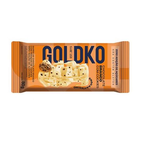 Chocolate goldko leite de coco zero açúcar 80g