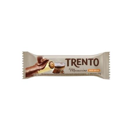 WAFER RECHEADO TRENTO ROLINHOS MOCACCINO 32G