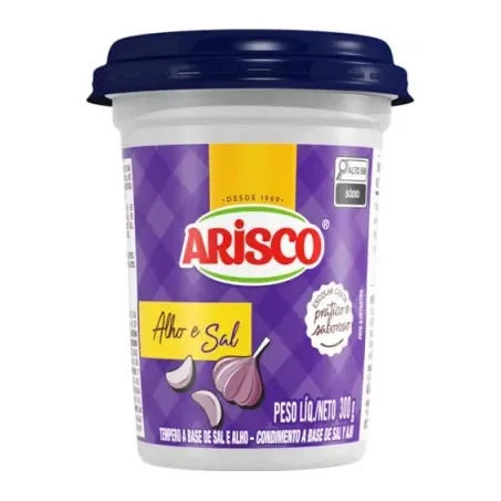Tempero a Base de Alho e Sal Arisco Pote 300gr