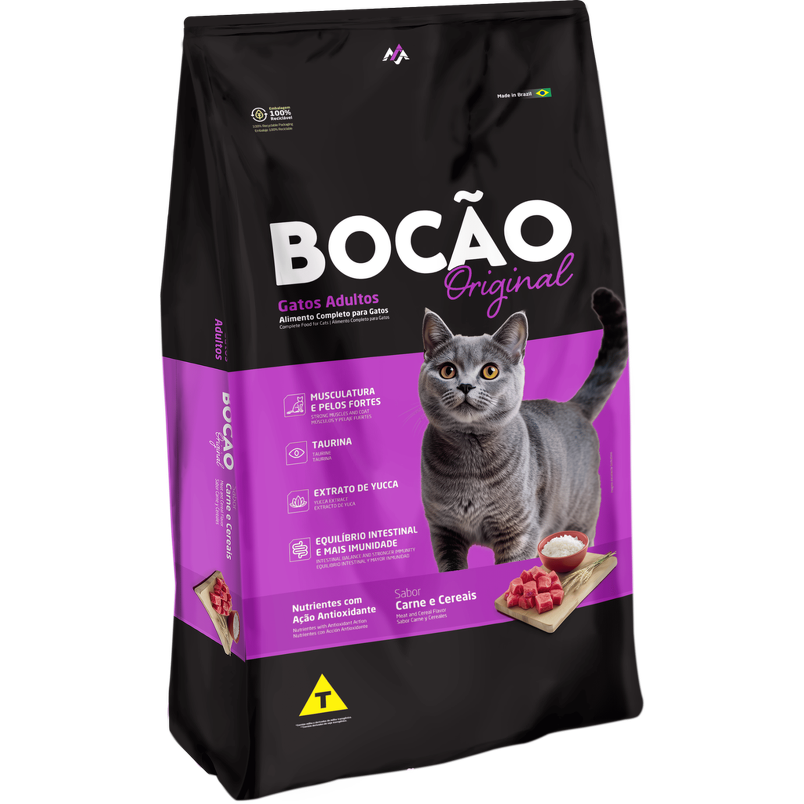 Ração Bocão Original Gatos Adultos 25Kg