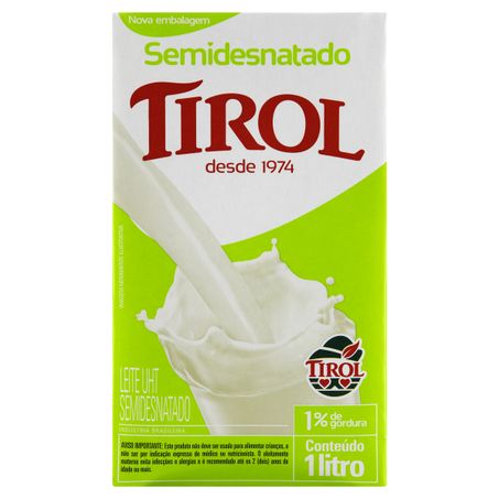 Leite uht semidesnatado tirol