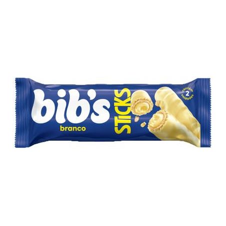 CHOCOLATE BIBS 32G STICKS BRANCO