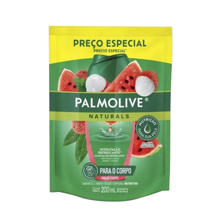 Sabonete Líquido Palmolive 200ml - Melancia com Lichia - Refil