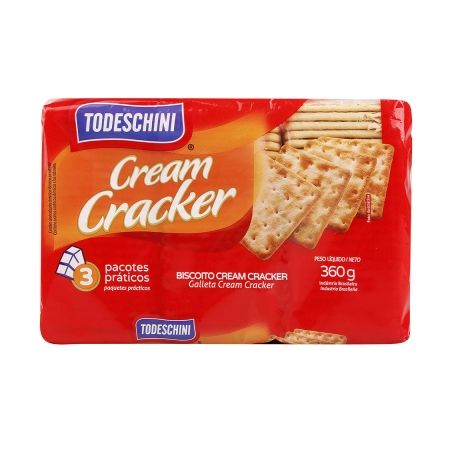 BISCOITO TODESCHINI 360G CREAM CRACKER 