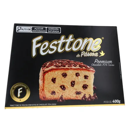 Panettone de Páscoa Festtone Chocolate 70 Cacau 400G 360-35