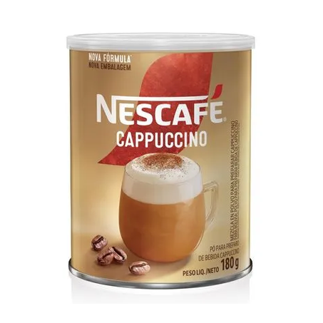 Cappuccino Solúvel Nescafé Tradicional Lata 180gr