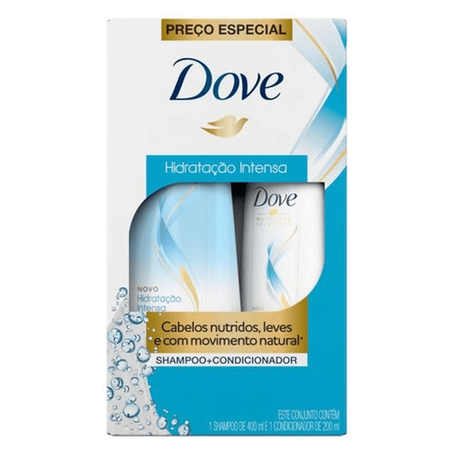 SHAMPOO + COND DOVE 600ML HIDRATACAO