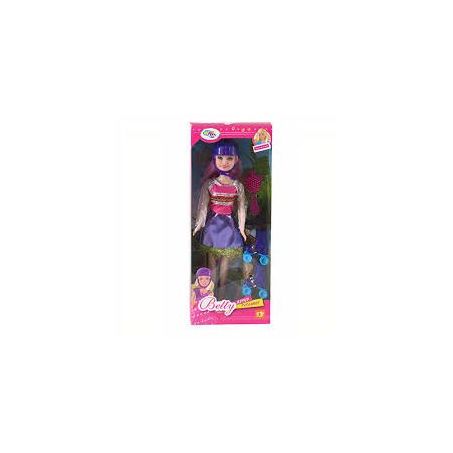 Brinquedo boneca betty patinadora com acessórios wb2978