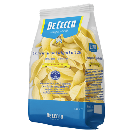 Macarrão Grano Duro Conchiglioni Rigati De Cecco 500g 360-3