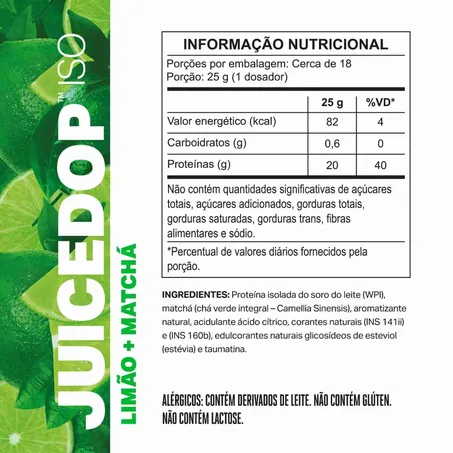 JUICEDOP ISO LIMÃO E MATCHÁ 450G - ELEMENTO PURO 360-1