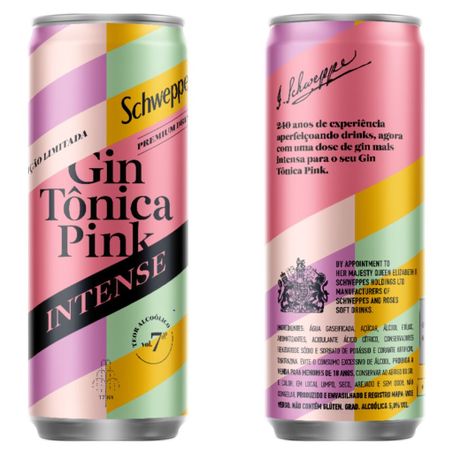 Bebida Schweppes Alcoólica Mista Intense Pink Lata 269ml 
 