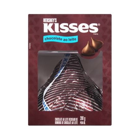 CHOCOLATE EM BARRA HERSHEYS KISSES AO LEITE 230G