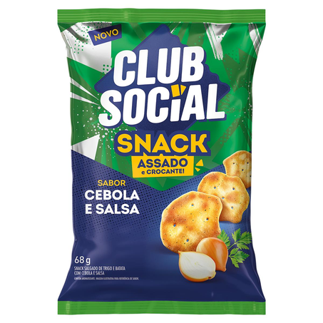 Salgadinho Club Social 68g - Cebola e Salsa