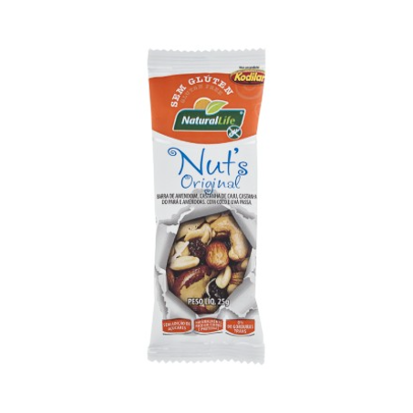 Barra cereal naturallife 25gr nuts origi