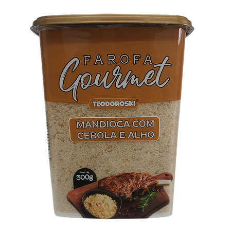 Farofa de mandioca teodoroski gourmet cebola e alho 280g