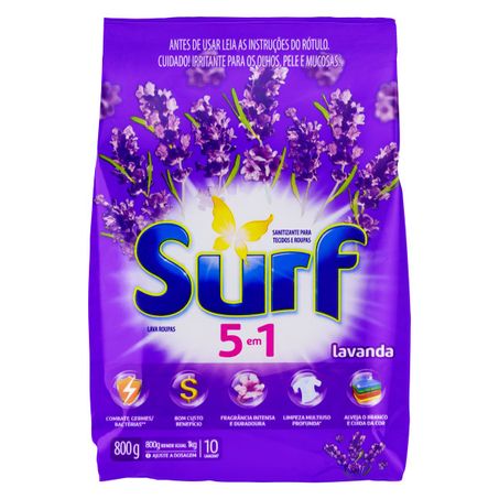 Sabão em pó lavanda 5 em 1 surf