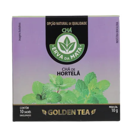 CHÁ ERVA DA MATA HORTELÃ CAIXA C/10 SACHÊS