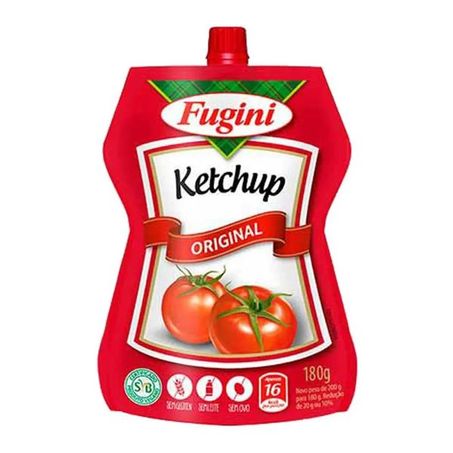 Ketchup fugini 180g.tradicional sachet