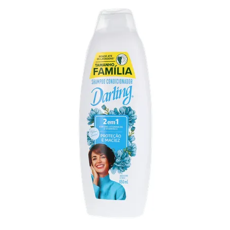 Shampoo 2 em 1 Original Darling Frasco 650ml Tamanho Família 360-1