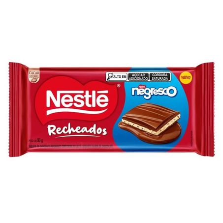 CHOCOLATE RECHEADO AO LEITE NEGRESCO NESTLE 90 G  