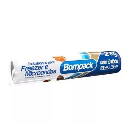 Embalagem Para Freezer Bompack 2kg Pacote 50 Un