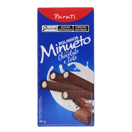 Wafer Parati Rolinho Chocolate e Leite 40g 360-0