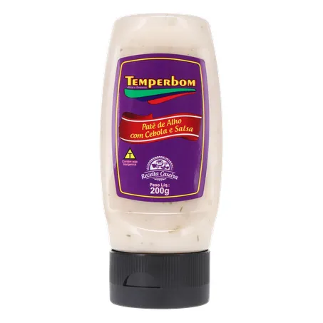 PATE DE ALHO TEMPERBOM COM CEBOLA E SALSA 200G