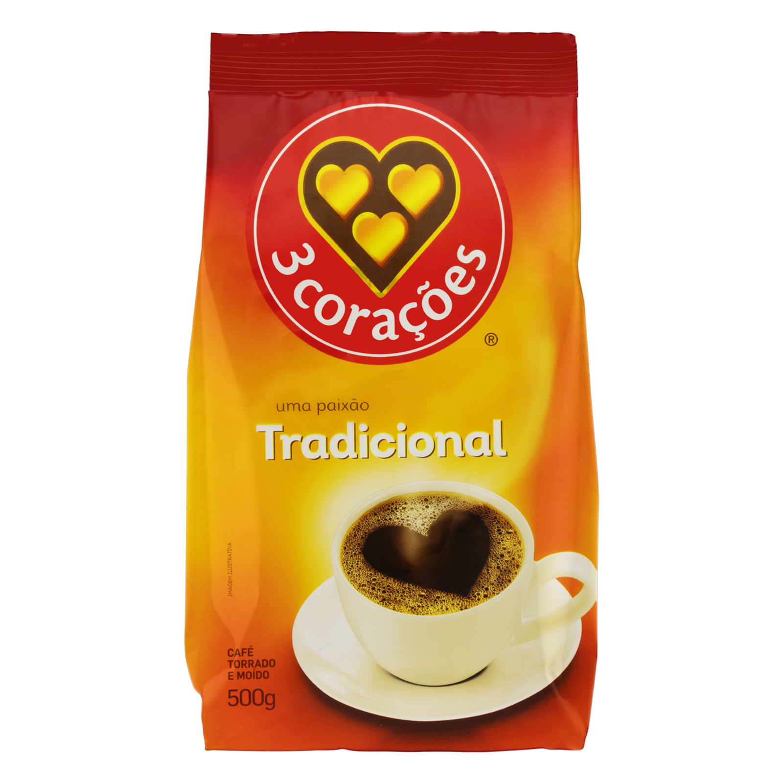 Café 3 Corações Tradicional Pacote 500G