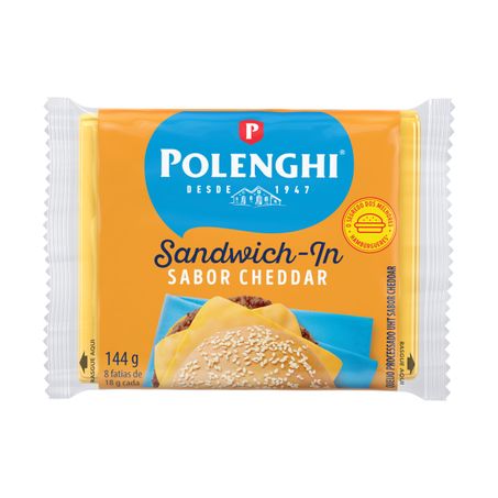 QUEIJO PROCESSADO CHEDDAR POLENGHI SANDWICH-IN
