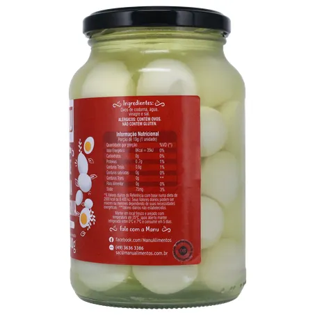 Ovos de codorna manu 300g 360-8