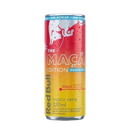 Energético Red Bull Maçã Sugarfree 250ml