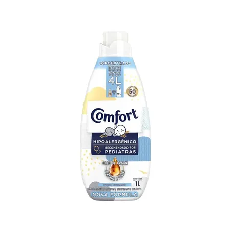 Amaciante de Roupas Comfort Puro Cuidado Frasco 1lt