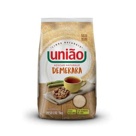 AÇÚCAR DEMERARA UNIÃO 1KG