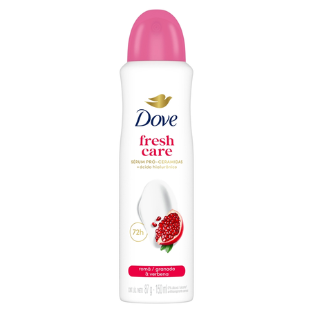 Desodorante Antitranspirante Aerosol Dove Romã e Verbena 150ml 360-5