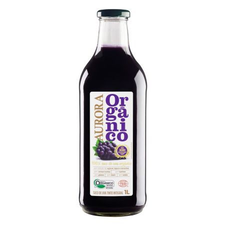 Suco Integral Orgânico Uva Tinto Aurora