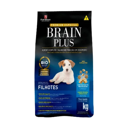 RAÇÃO BRAIN PLUS FILHOTES FRANGO 1KG