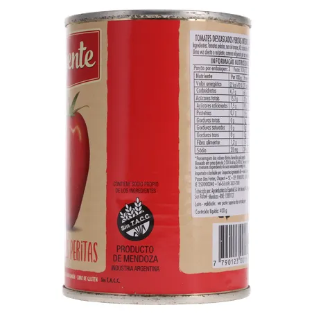 TOMATE PELADO IMPORTADO DA ARGENTINA VIGENTE LATA 230G 360-7