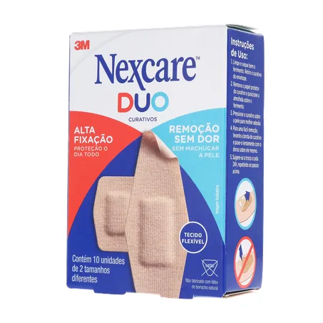 Curativo nexcare duo tamanhos diferentes caixa c-10unid 360-21