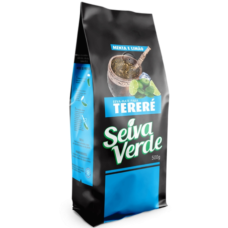 Erva mate terere seiva verde limao e menta s/açúcar 500g