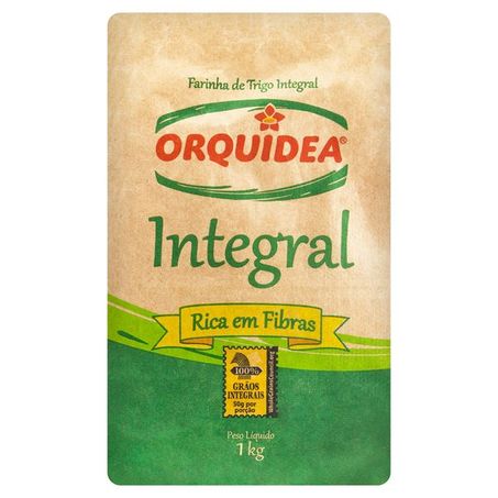 Farinha trigo orquidea integral 1kg