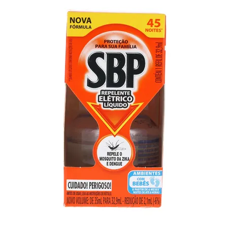 Inseticida Elétrico 45 Noite Sbp Mult Rf 35ml