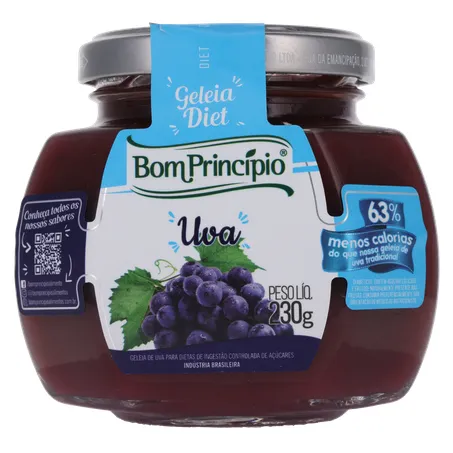 GELEIA BOM PRINC 230G DIET UVA  360-0