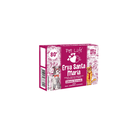 SABONETE PET LIFE ERVA SANTA MARIA 85G