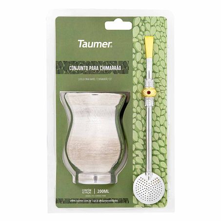Conjunto Mate Taumer Cuia Aluminio E Bomba P
