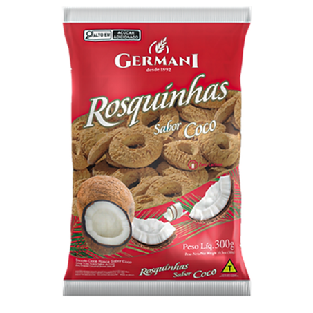 BISCOITO ROSQUINHA GERMANI COCO 300G