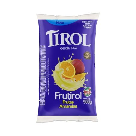 BEBIDA LACTEA FRUTAS AMARELAS TIROL FRUTIROL PACOTE 900G