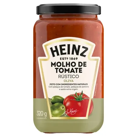 MOLHO DE TOMATE HEINZ OLIVA 320G