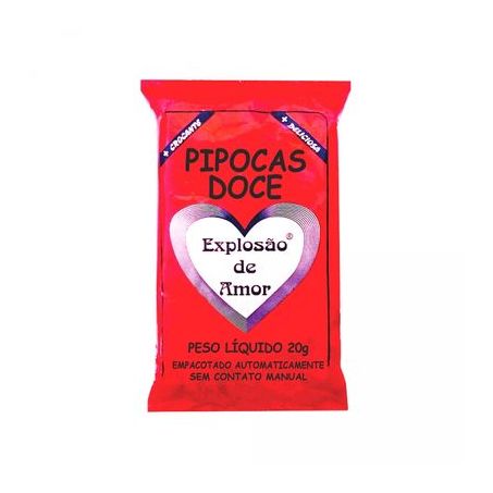 Pipoca doce explosao amor 20g