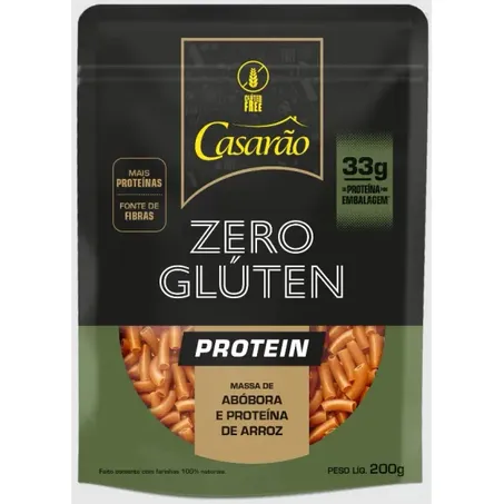 Massa de Abóbora e Proteína de Arroz Sem Glúten Casarão 200g
